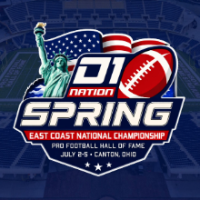 4th Annual D1 East Coast Spring Football National Championship (2026) Logo